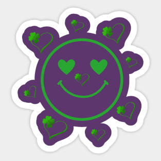 St. Patrick's Day.Smile Sticker